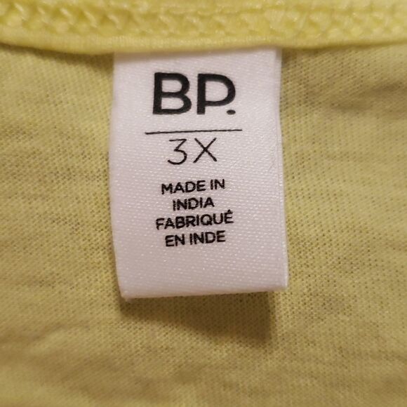 Bp Nordstrom Womens Washed Crop Swing Tank Top Yellow Size 3X NWOT - Picture 3 of 5